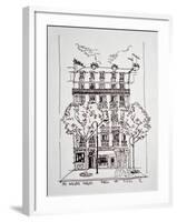 181 Avenue du Maine, Paris, France in the 14th arrondissement is a typical apartment building in Pa-Richard Lawrence-Framed Photographic Print