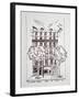 181 Avenue du Maine, Paris, France in the 14th arrondissement is a typical apartment building in Pa-Richard Lawrence-Framed Photographic Print