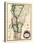 1810s, Vermont State Map, Vermont, United States-null-Stretched Canvas