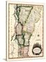 1810s, Vermont State Map, Vermont, United States-null-Stretched Canvas