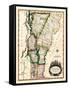 1810s, Vermont State Map, Vermont, United States-null-Framed Stretched Canvas