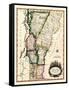 1810s, Vermont State Map, Vermont, United States-null-Framed Stretched Canvas