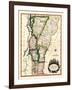 1810s, Vermont State Map, Vermont, United States-null-Framed Giclee Print