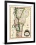 1810s, Vermont State Map, Vermont, United States-null-Framed Giclee Print