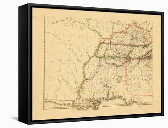 1812, Alabama, Georgia, Kentucky, Louisiana, Mississippi, Tennessee-null-Framed Stretched Canvas