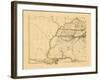 1812, Alabama, Georgia, Kentucky, Louisiana, Mississippi, Tennessee-null-Framed Giclee Print