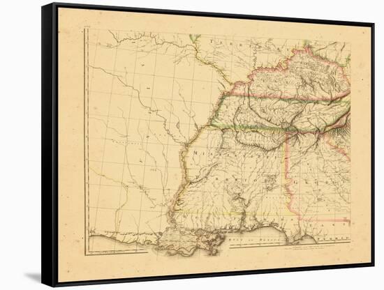 1812, Alabama, Georgia, Kentucky, Louisiana, Mississippi, Tennessee-null-Framed Stretched Canvas