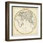 1812 Eastern Hemisphere-Pinkerton-Framed Art Print