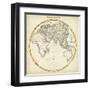 1812 Eastern Hemisphere-Pinkerton-Framed Art Print