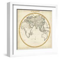 1812 Eastern Hemisphere-Pinkerton-Framed Art Print