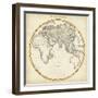 1812 Eastern Hemisphere-Pinkerton-Framed Art Print