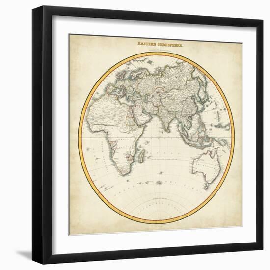 1812 Eastern Hemisphere-Pinkerton-Framed Art Print