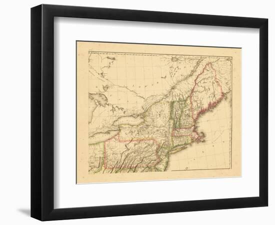 1812, New Hampshire, Massachusetts, Maine, Connecticut, New Jersey, New York, Pennsylvania, Rhode I-null-Framed Giclee Print