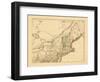 1812, New Hampshire, Massachusetts, Maine, Connecticut, New Jersey, New York, Pennsylvania, Rhode I-null-Framed Giclee Print