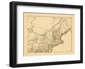 1812, New Hampshire, Massachusetts, Maine, Connecticut, New Jersey, New York, Pennsylvania, Rhode I-null-Framed Premium Giclee Print