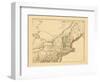 1812, New Hampshire, Massachusetts, Maine, Connecticut, New Jersey, New York, Pennsylvania, Rhode I-null-Framed Premium Giclee Print