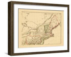 1812, New Hampshire, Massachusetts, Maine, Connecticut, New Jersey, New York, Pennsylvania, Rhode I-null-Framed Giclee Print