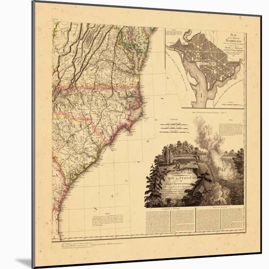 1812, North Carolina, Maryland, South Carolina, Virginia-null-Mounted Giclee Print