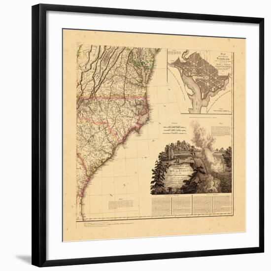 1812, North Carolina, Maryland, South Carolina, Virginia-null-Framed Giclee Print