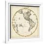 1812 Western Hemisphere-Pinkerton-Framed Art Print