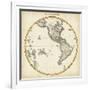 1812 Western Hemisphere-Pinkerton-Framed Art Print