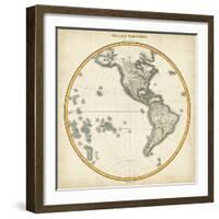 1812 Western Hemisphere-Pinkerton-Framed Art Print