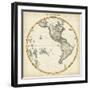 1812 Western Hemisphere-Pinkerton-Framed Art Print