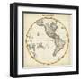 1812 Western Hemisphere-Pinkerton-Framed Art Print