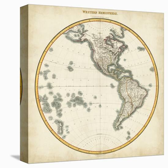 1812 Western Hemisphere-Pinkerton-Stretched Canvas