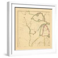 1812, Wisconsin, Ohio, Michigan, Indiana, Illinois-null-Framed Giclee Print