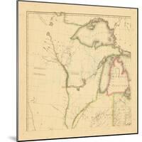 1812, Wisconsin, Ohio, Michigan, Indiana, Illinois-null-Mounted Giclee Print