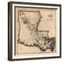 1814, Louisiana State Map, Louisiana, United States-null-Framed Giclee Print