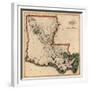 1814, Louisiana State Map, Louisiana, United States-null-Framed Giclee Print