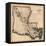 1814, Louisiana State Map, Louisiana, United States-null-Framed Stretched Canvas