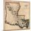 1814, Louisiana State Map, Louisiana, United States-null-Mounted Giclee Print