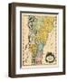 1814, Vermont State Map, Vermont, United States-null-Framed Giclee Print