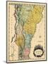 1814, Vermont State Map, Vermont, United States-null-Mounted Giclee Print