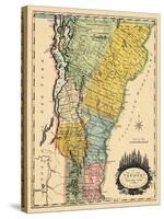 1814, Vermont State Map, Vermont, United States-null-Stretched Canvas