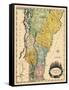 1814, Vermont State Map, Vermont, United States-null-Framed Stretched Canvas