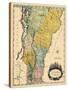 1814, Vermont State Map, Vermont, United States-null-Stretched Canvas