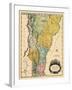 1814, Vermont State Map, Vermont, United States-null-Framed Giclee Print