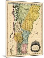 1814, Vermont State Map, Vermont, United States-null-Mounted Giclee Print