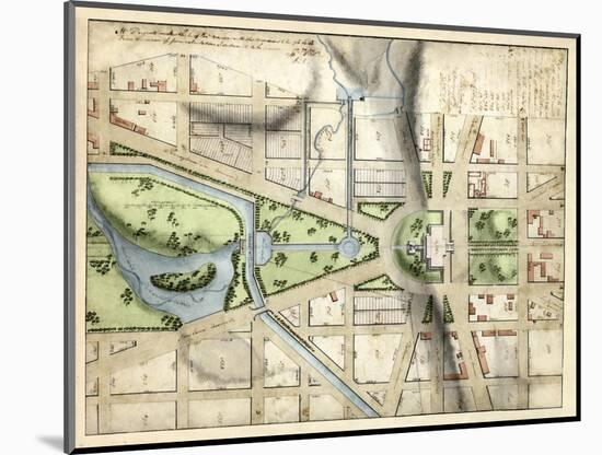 1815, Washington D.C. Vicinity of the Capitol, District of Columbia, United States-null-Mounted Giclee Print