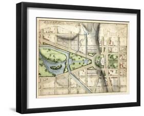 1815, Washington D.C. Vicinity of the Capitol, District of Columbia, United States-null-Framed Giclee Print