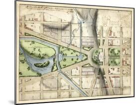 1815, Washington D.C. Vicinity of the Capitol, District of Columbia, United States-null-Mounted Giclee Print