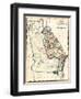 1817, Georgia State Map, Georgia, United States-null-Framed Giclee Print