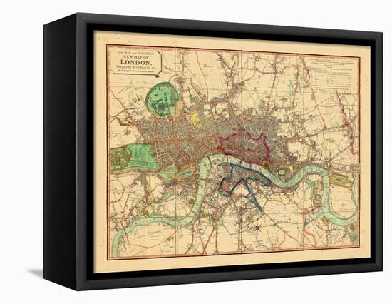 1818, London, United Kingdom-null-Framed Stretched Canvas