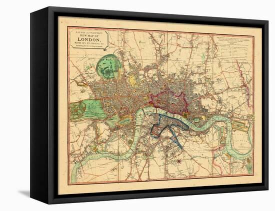 1818, London, United Kingdom-null-Framed Stretched Canvas