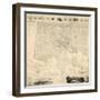 1822, Baltimore Wall Map, Maryland, United States-null-Framed Giclee Print