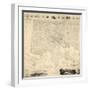 1822, Baltimore Wall Map, Maryland, United States-null-Framed Giclee Print